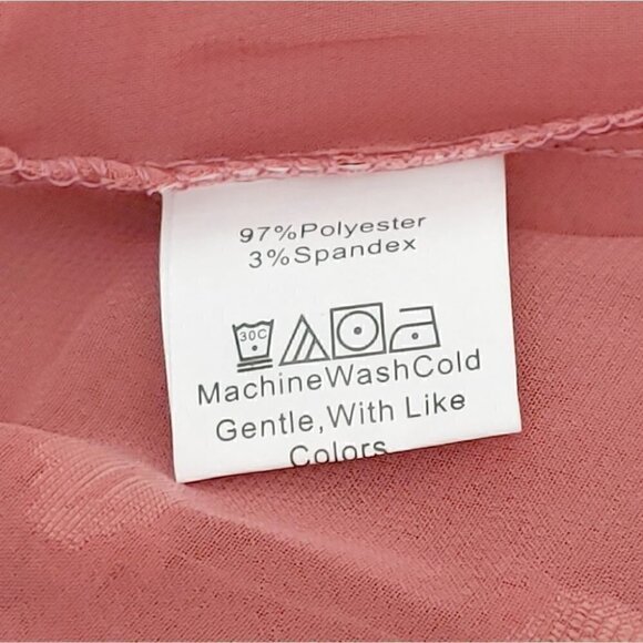 NWOT SHEIN Pink swiss dot sheer flowy peplum boho festival top - Picture 10 of 10